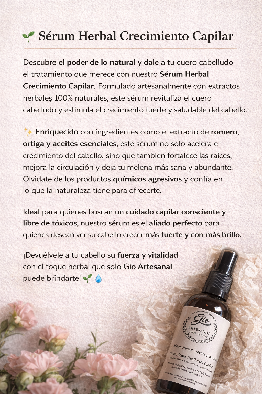 Sérum Herbal Crecimiento Capilar”