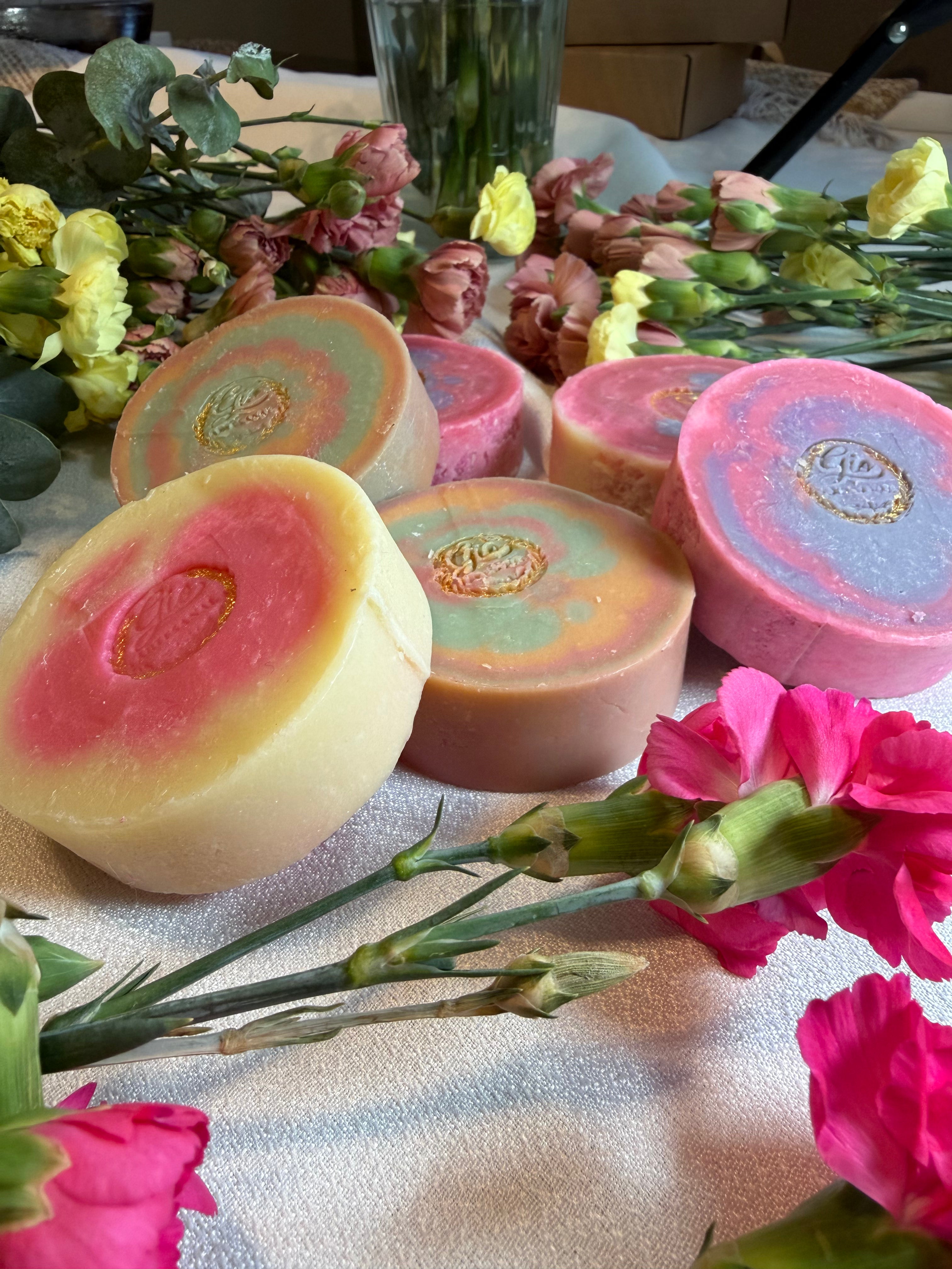 Seda  Floral  de leche de cabra - Jabòn Nutritivo